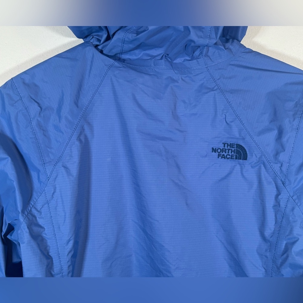 The North Face Womens Small Blue Hooded Windbreaker Jacket Lightweight - Picture 8 of 10